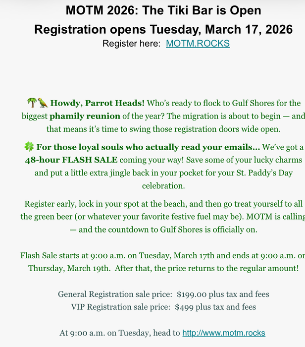 Desert Sharks Parrot head club